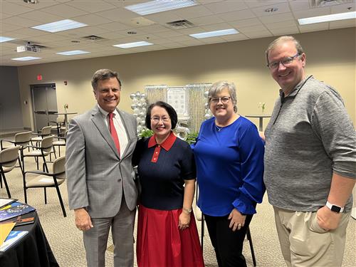 senator arthur orr with ranae bartlett, connie spears and richard spears